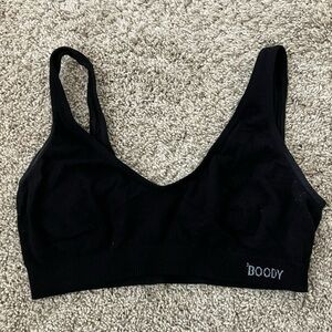 Boody Black Bralette Soft Stretch Comfortable Everyday Bra